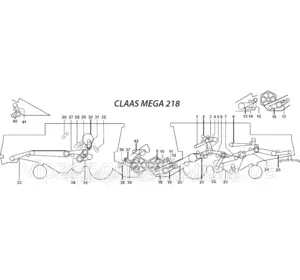 Ремни на комбайн Claas Mega 218
