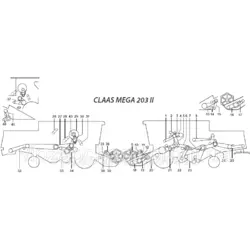 Ремни на комбайн Claas Mega 203 II