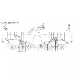 Ремни на комбайн Claas Lexion-570
