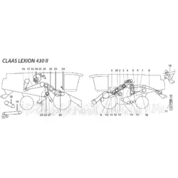 Ремни на комбайн Claas Lexion-430 II