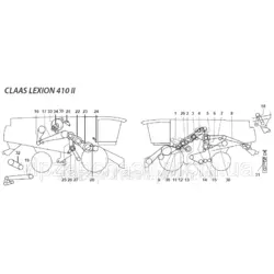 Ремни на комбайн Claas Lexion-410 II