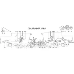 Ремни на комбайн Claas Mega 218 II