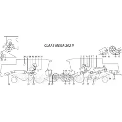 Ремни на комбайн Claas Mega 202 II