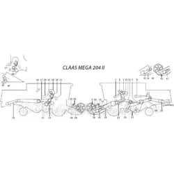 Ремни на комбайн Claas Mega 204 II