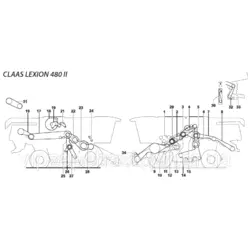 Ремни на комбайн Claas Lexion-480 II