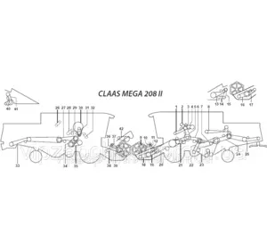 Ремни на комбайн Claas Mega 208 II