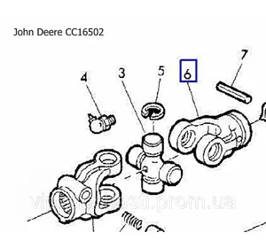 Гук карданного вала John Deere CC16502