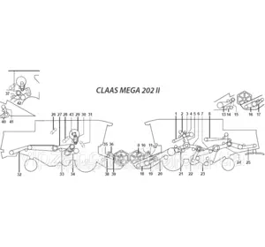 Ремни на комбайн Claas Mega 202 II