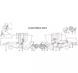 Ремни на комбайн Claas Mega 204 II